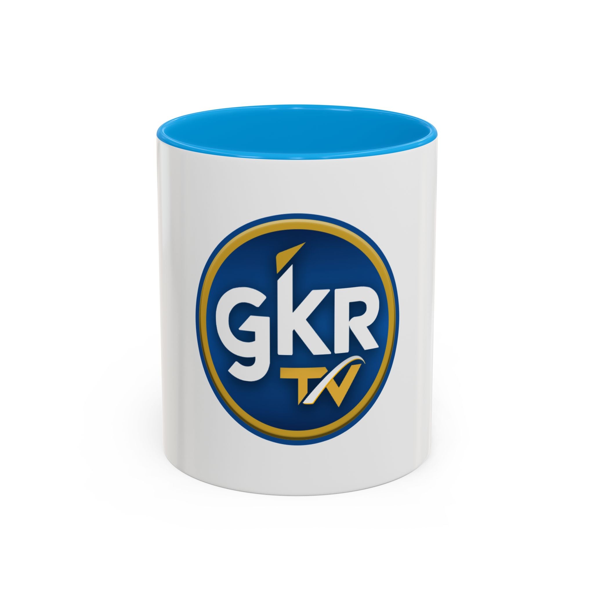 GKR TV Logo Mug — Color Accent Coffee Cup (11oz & 15oz)