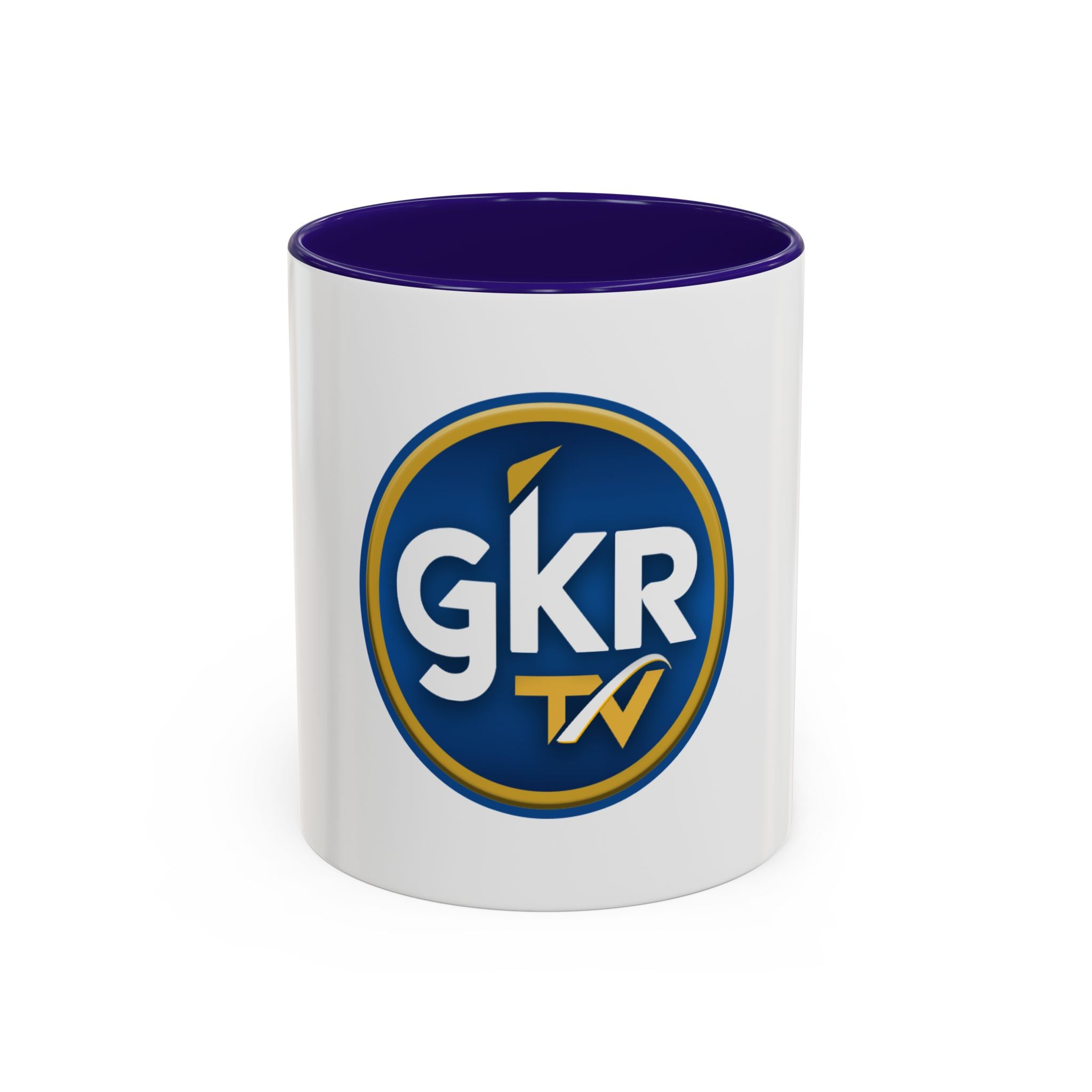 GKR TV Logo Mug — Color Accent Coffee Cup (11oz & 15oz)