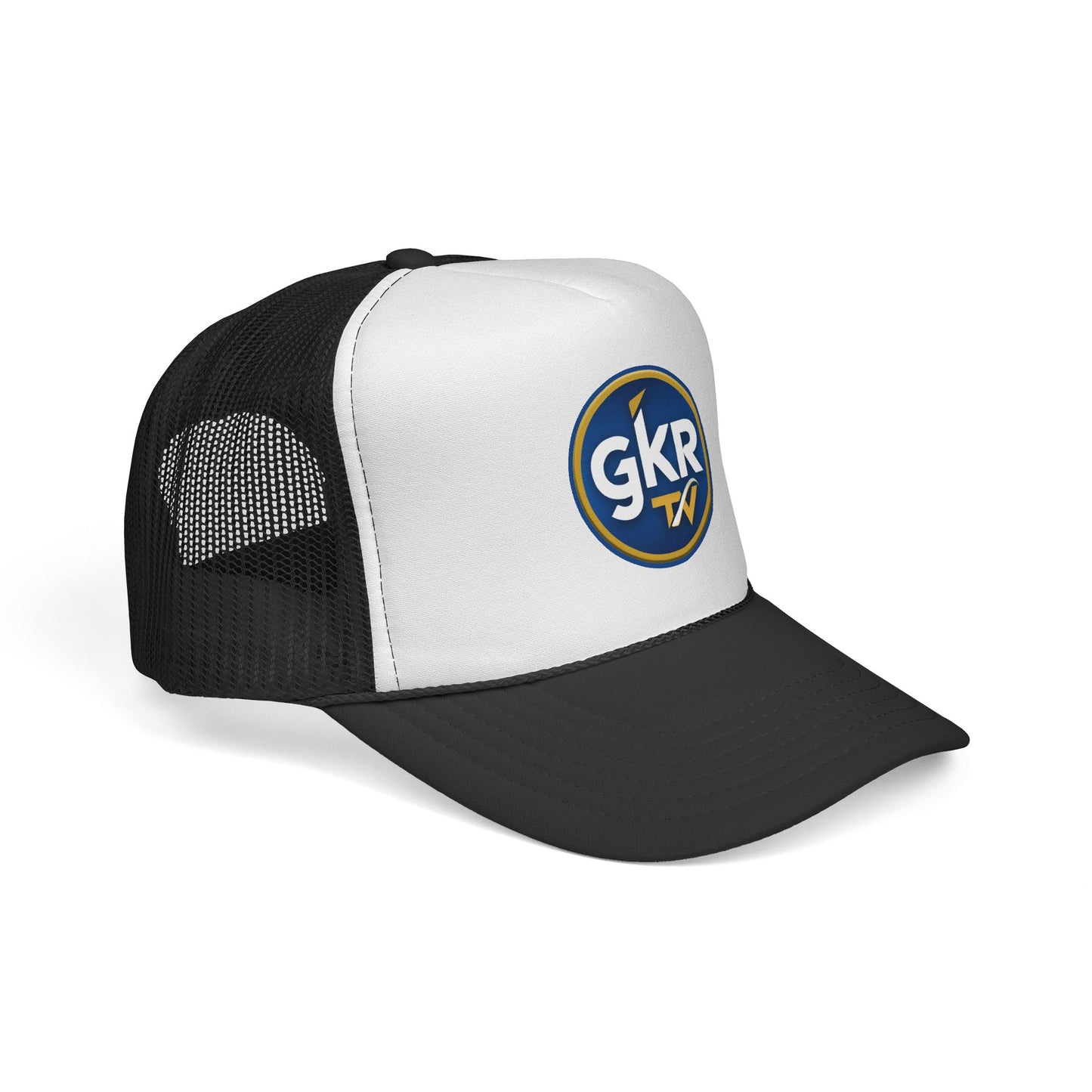 GKR TV Retro Trucker Cap — Red, White & Blue Mesh Hat