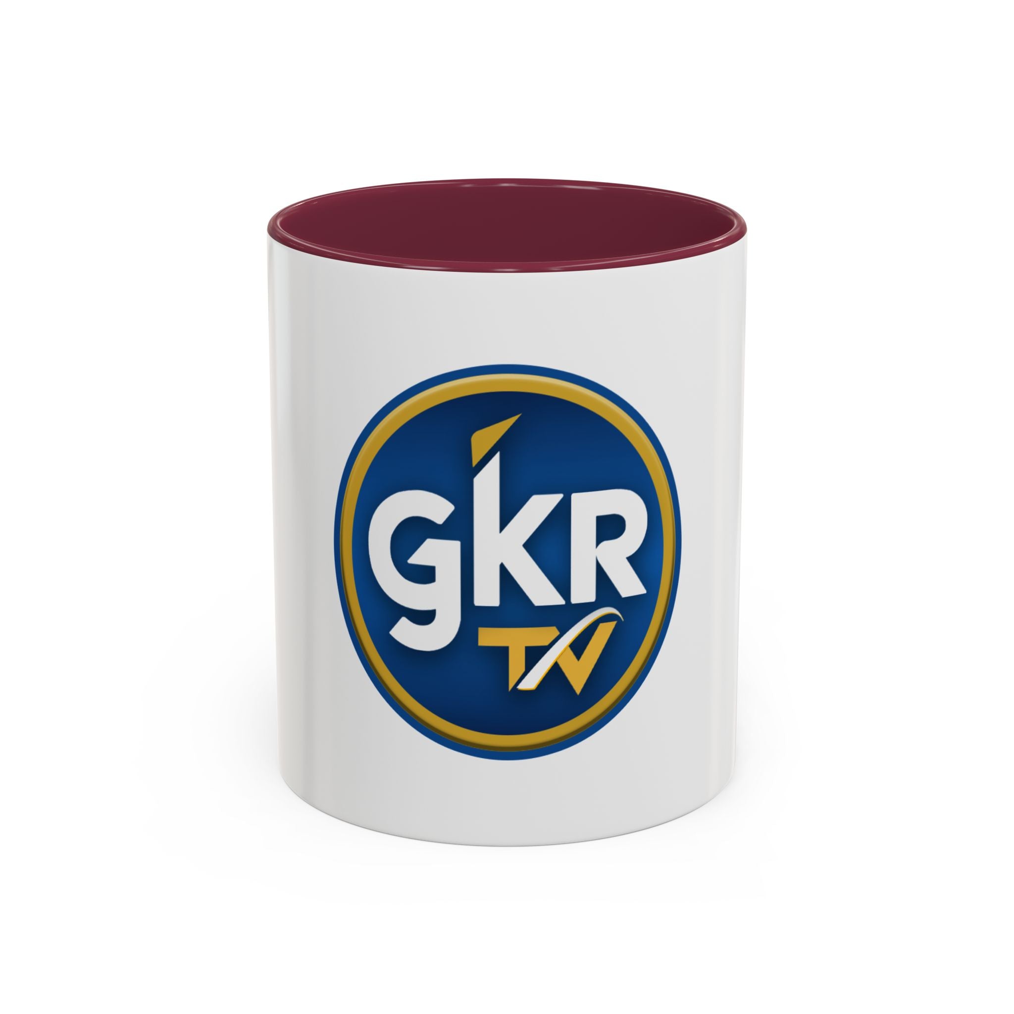 GKR TV Logo Mug — Color Accent Coffee Cup (11oz & 15oz)
