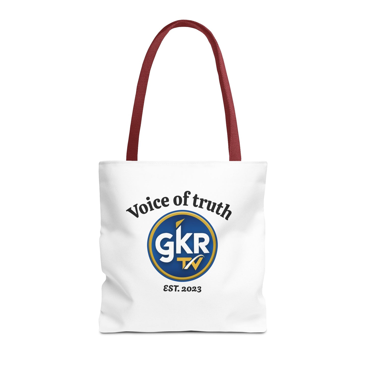Voice of Truth "GKR TV" Tote Bag — Logo Cotton Carry-All (Est. 2023)