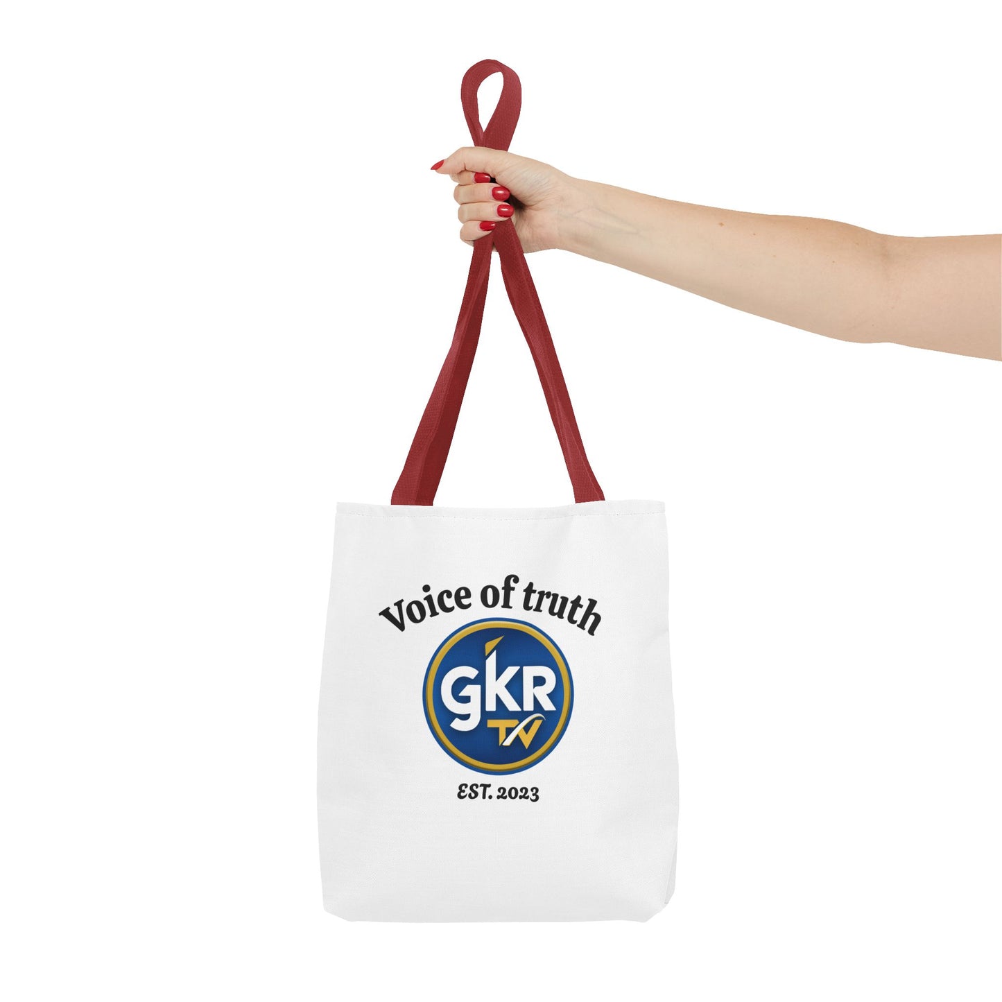Voice of Truth "GKR TV" Tote Bag — Logo Cotton Carry-All (Est. 2023)