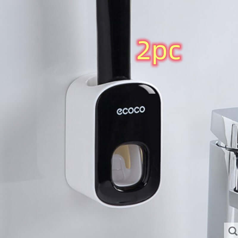 Wall Mounted Automatic Toothpaste Dispenser Set bathroom organizer