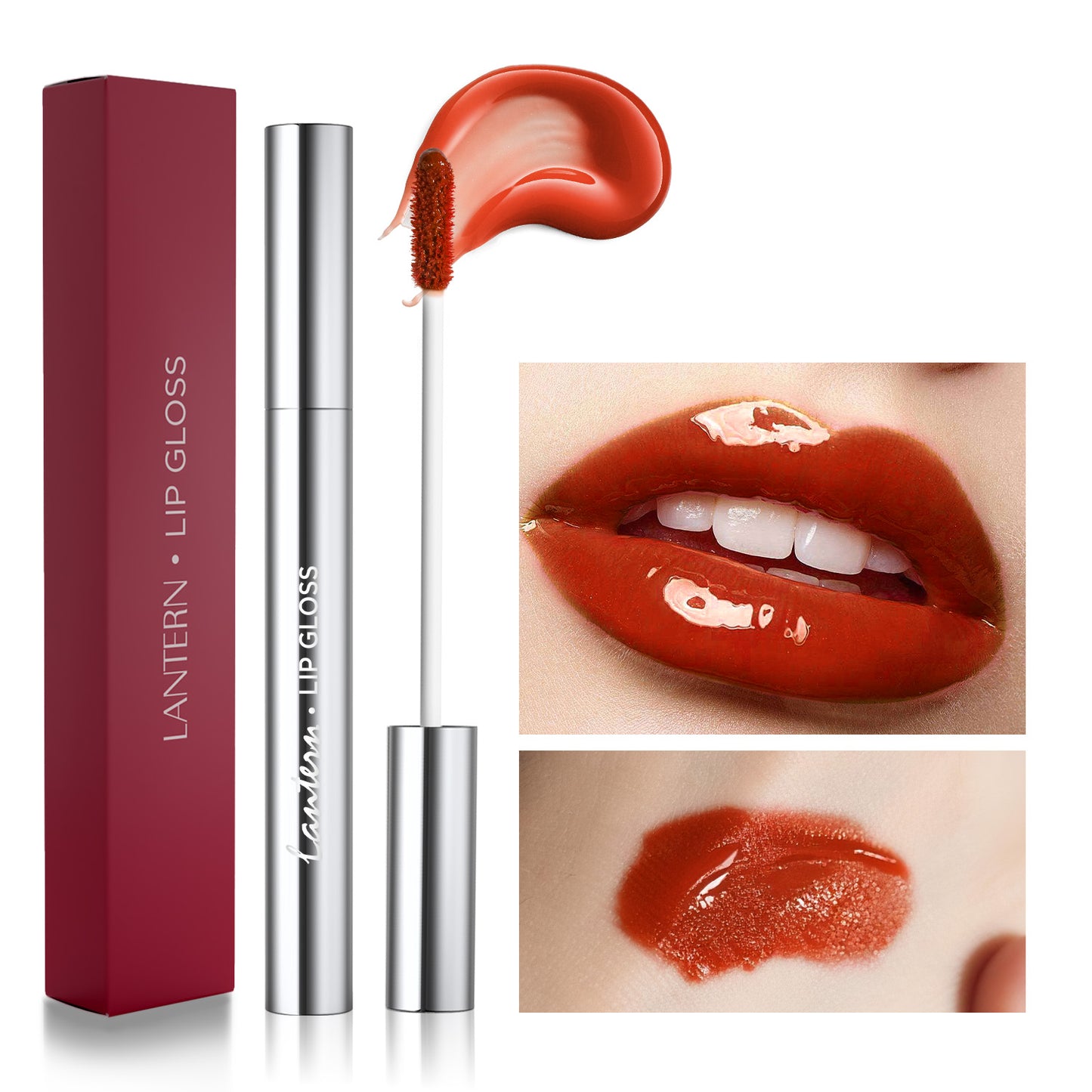 4 Colors Hydrating Lip Gloss Set – Long Lasting Waterproof Mirror Shine Lip Tint