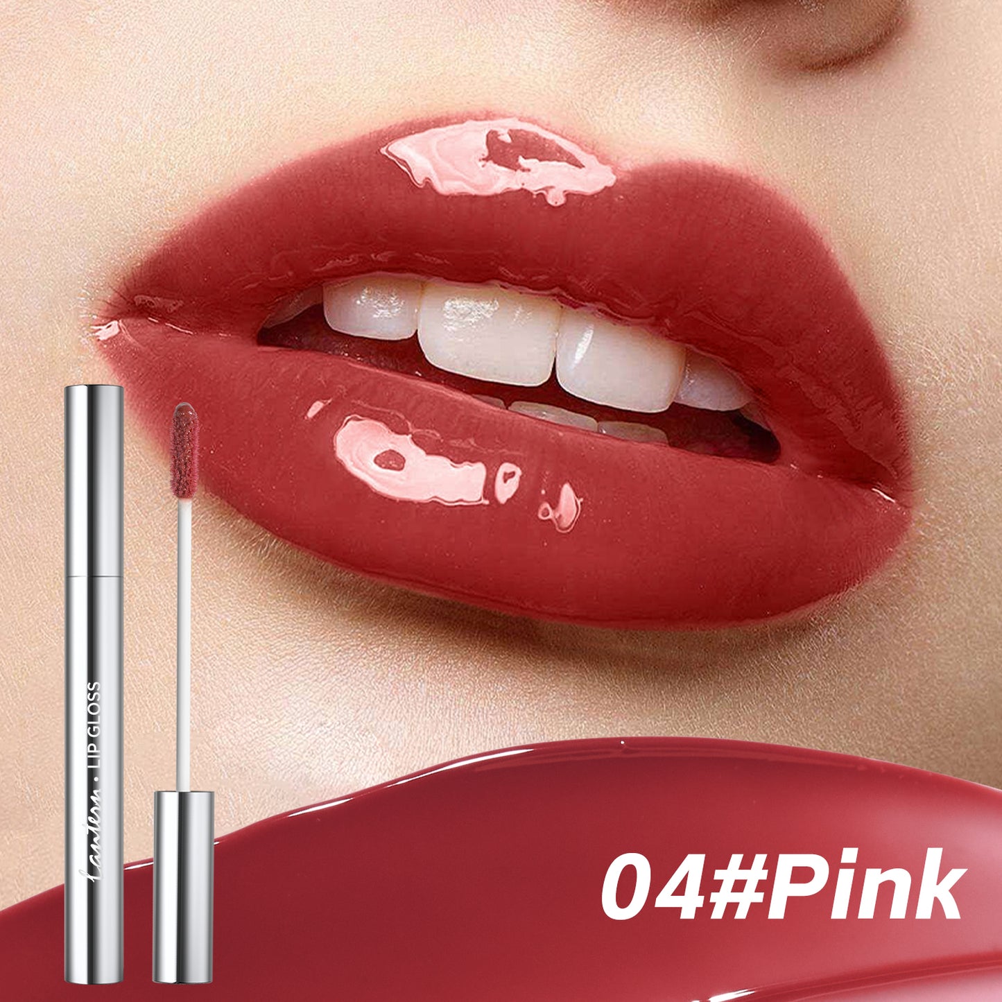4 Colors Hydrating Lip Gloss Set – Long Lasting Waterproof Mirror Shine Lip Tint
