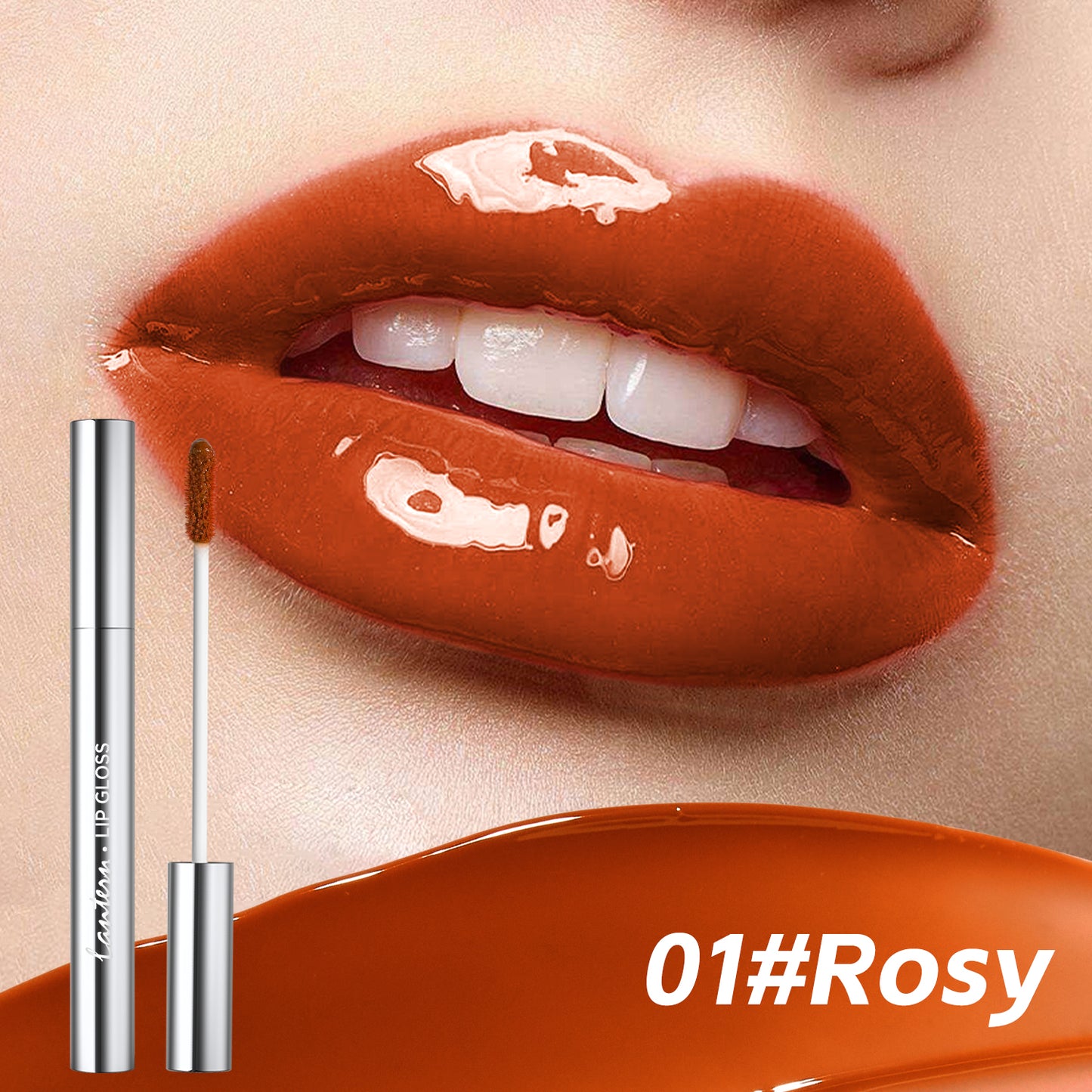 4 Colors Hydrating Lip Gloss Set – Long Lasting Waterproof Mirror Shine Lip Tint