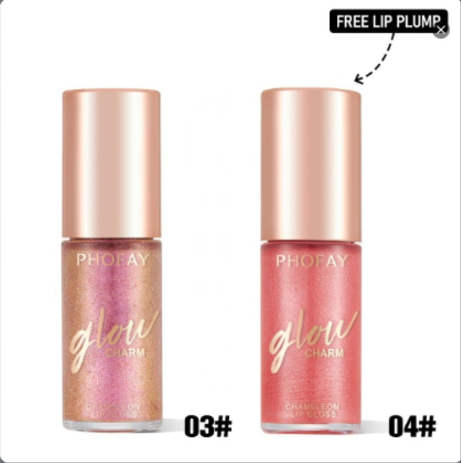 PHOFAY Shimmer Lip Gloss – Moisturizing High Shine Glossy Lip Color