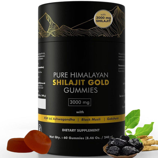 Pure Himalayan Shilajit Gold Gummies – 60 Count