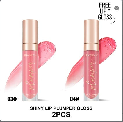 PHOFAY Plumping Lip Gloss – Hydrating Shine Lip Oil (Multiple Shades)