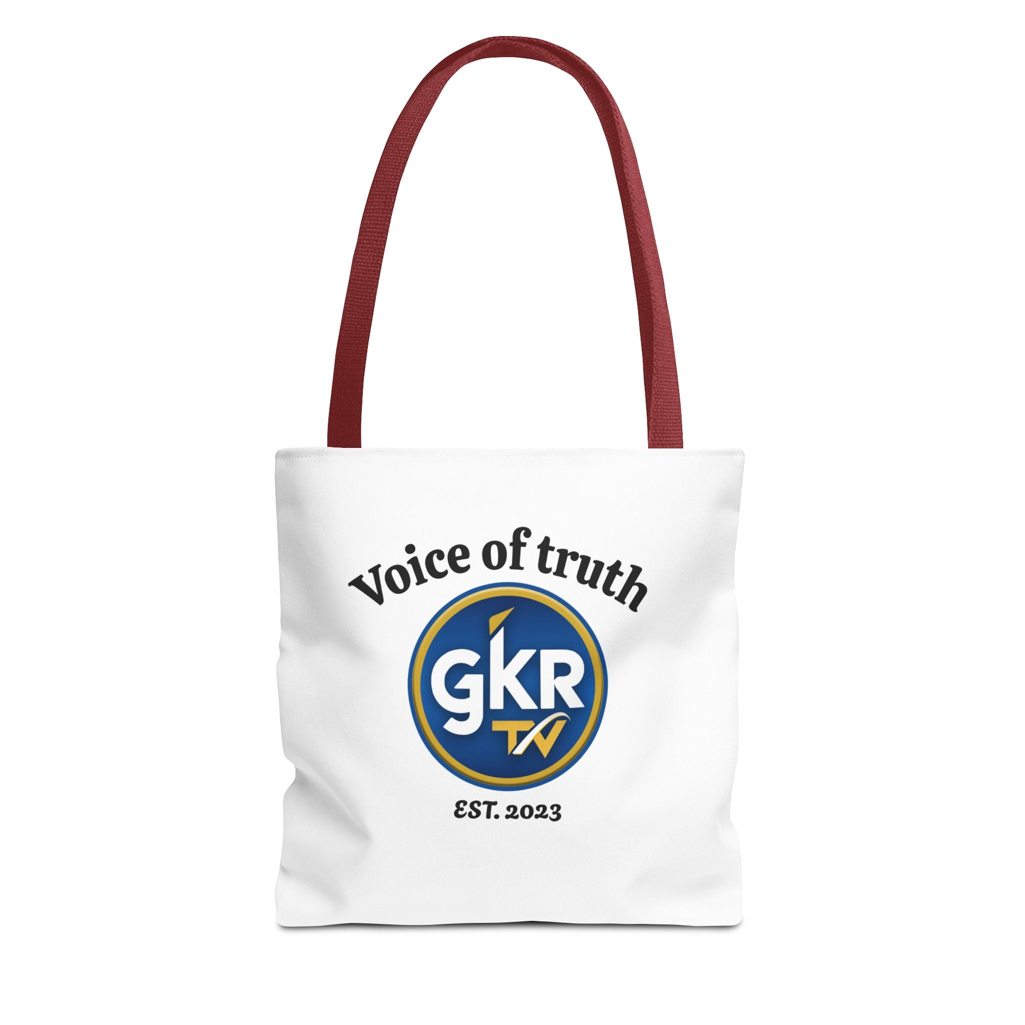 Voice of Truth "GKR TV" Tote Bag — Logo Cotton Carry-All (Est. 2023)