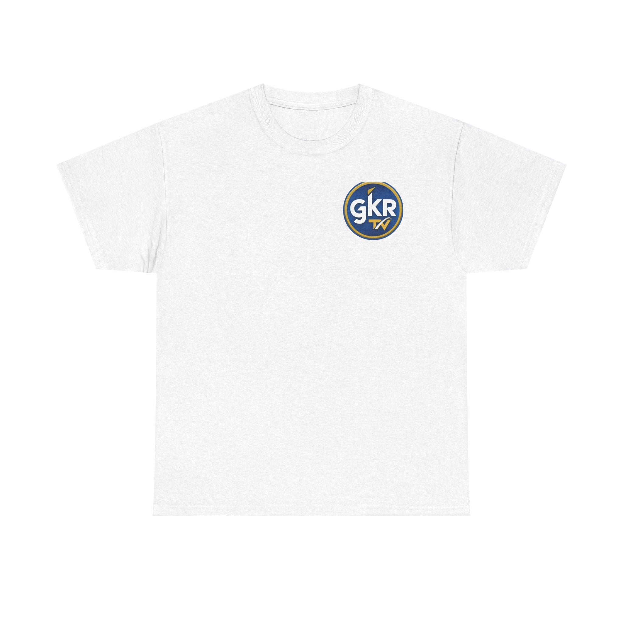 GKR TV Logo Tee — White Chest Patch Graphic T-Shirt