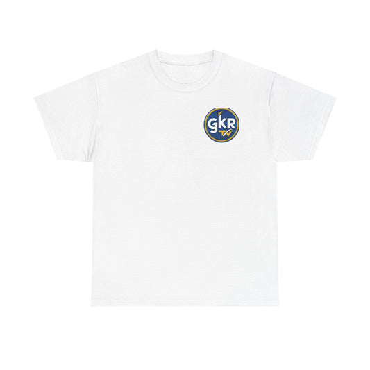 GKR TV Logo Tee — White Chest Patch Graphic T-Shirt