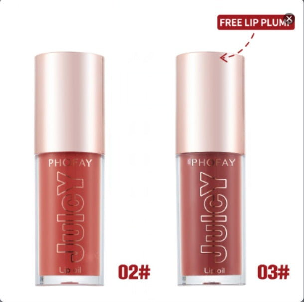 PHOFAY Juicy Lip Oil – Hydrating, Glossy & Non-Sticky Lip Care