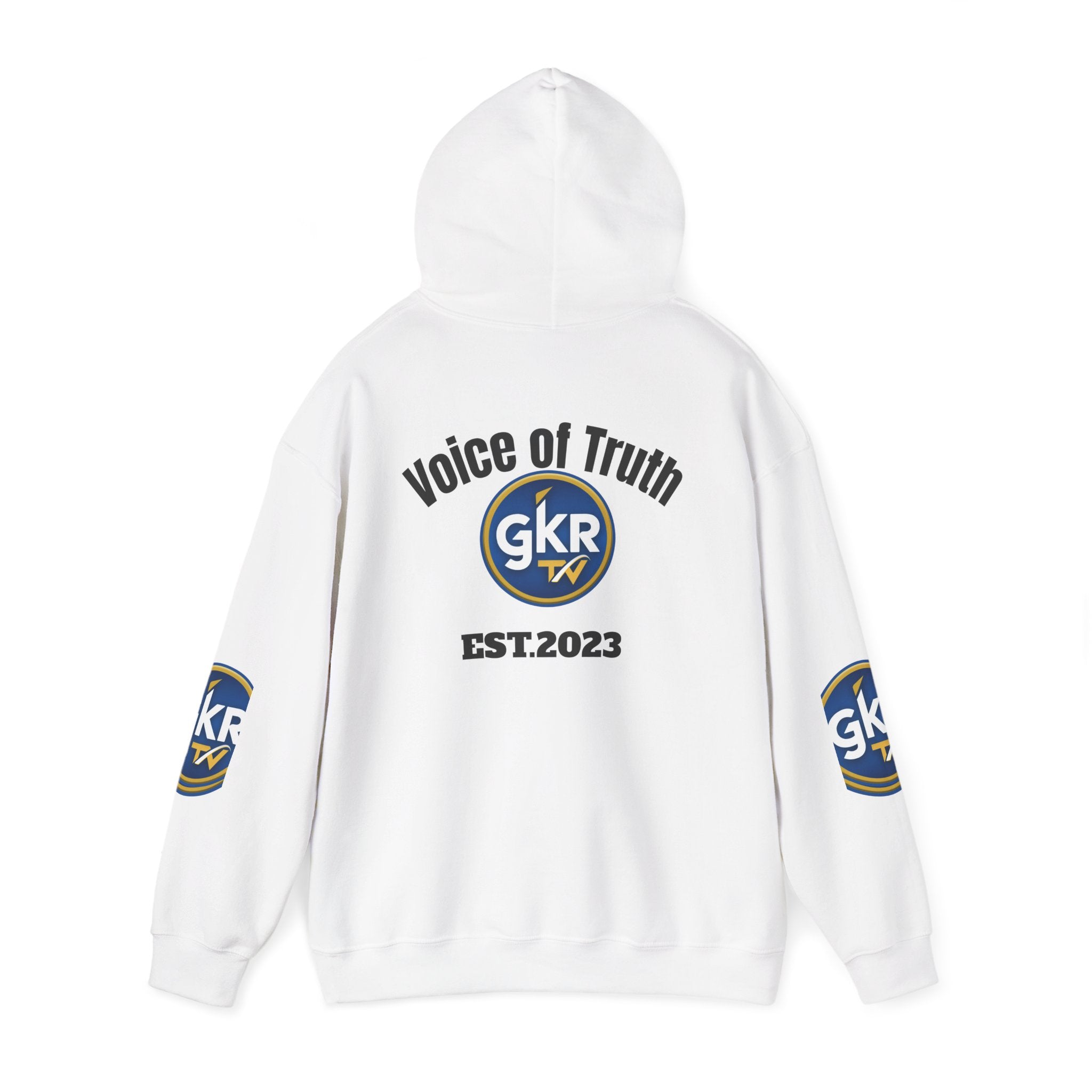GKR TV "Voice of Truth" Hoodie — Established 2023 Logo Sweatshirt