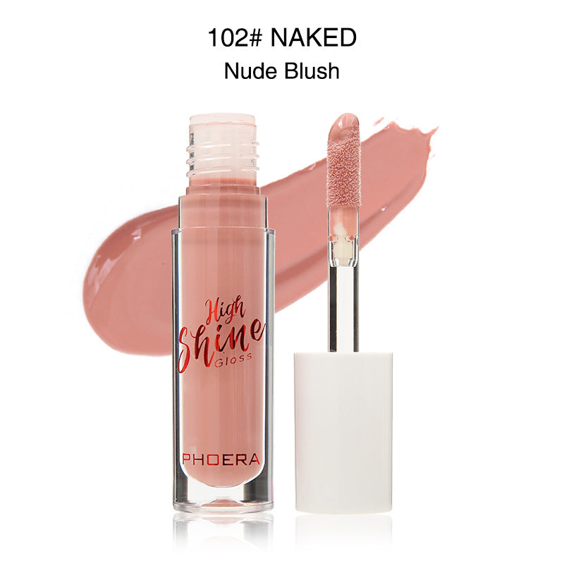PHOERA High Shine Lip Gloss – Waterproof Long Lasting Lip Makeup
