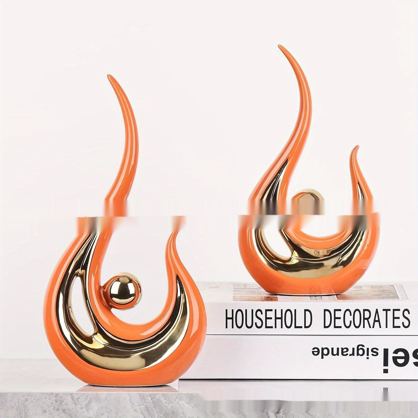 Modern Luxury Resin Home Decor Ornaments – Elegant Tabletop Decoration Set