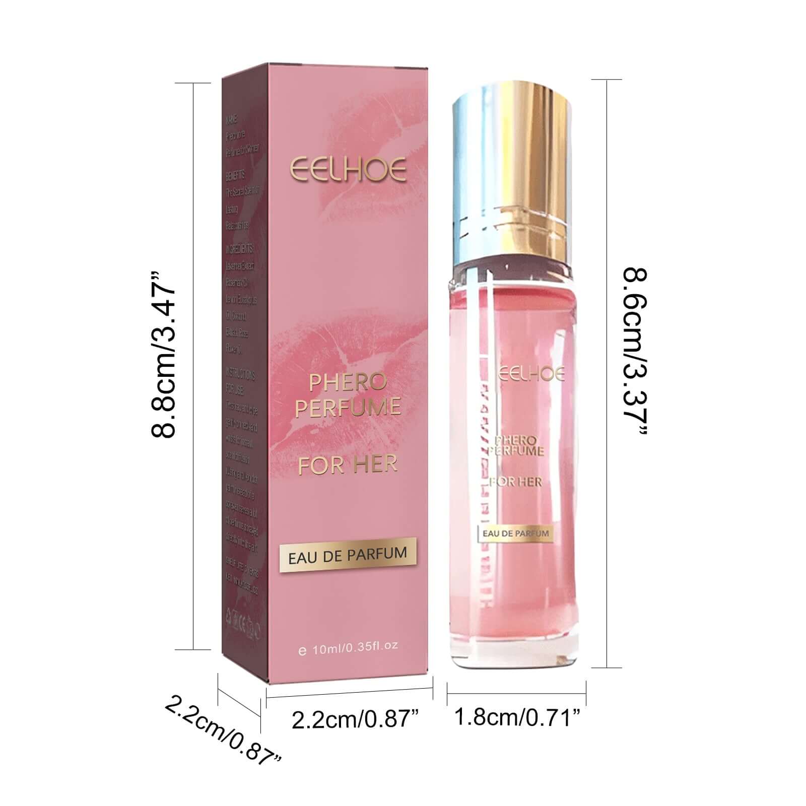 EELHOE Natural Floral Eau De Toilette Perfume For Women bottle