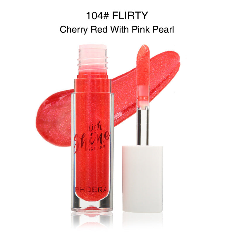 PHOERA High Shine Lip Gloss – Waterproof Long Lasting Lip Makeup