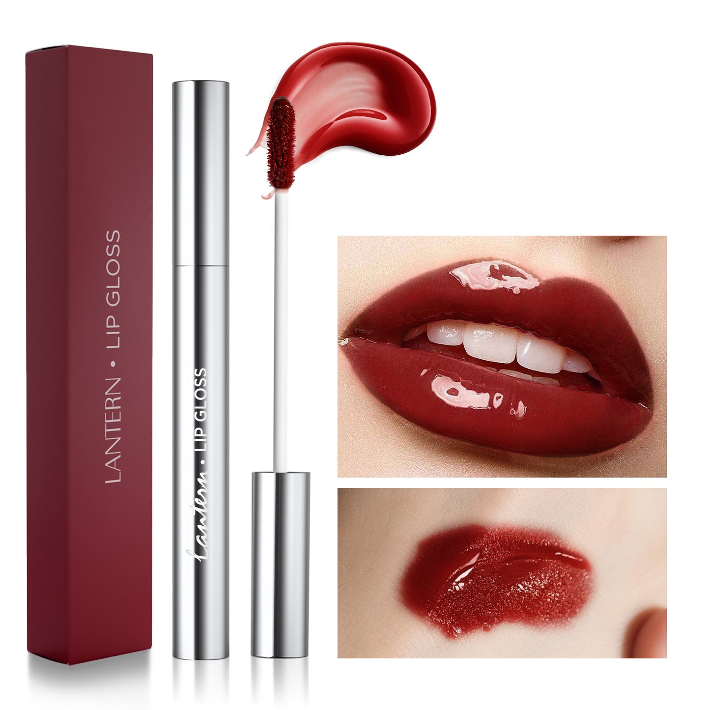 4 Colors Hydrating Lip Gloss Set – Long Lasting Waterproof Mirror Shine Lip Tint
