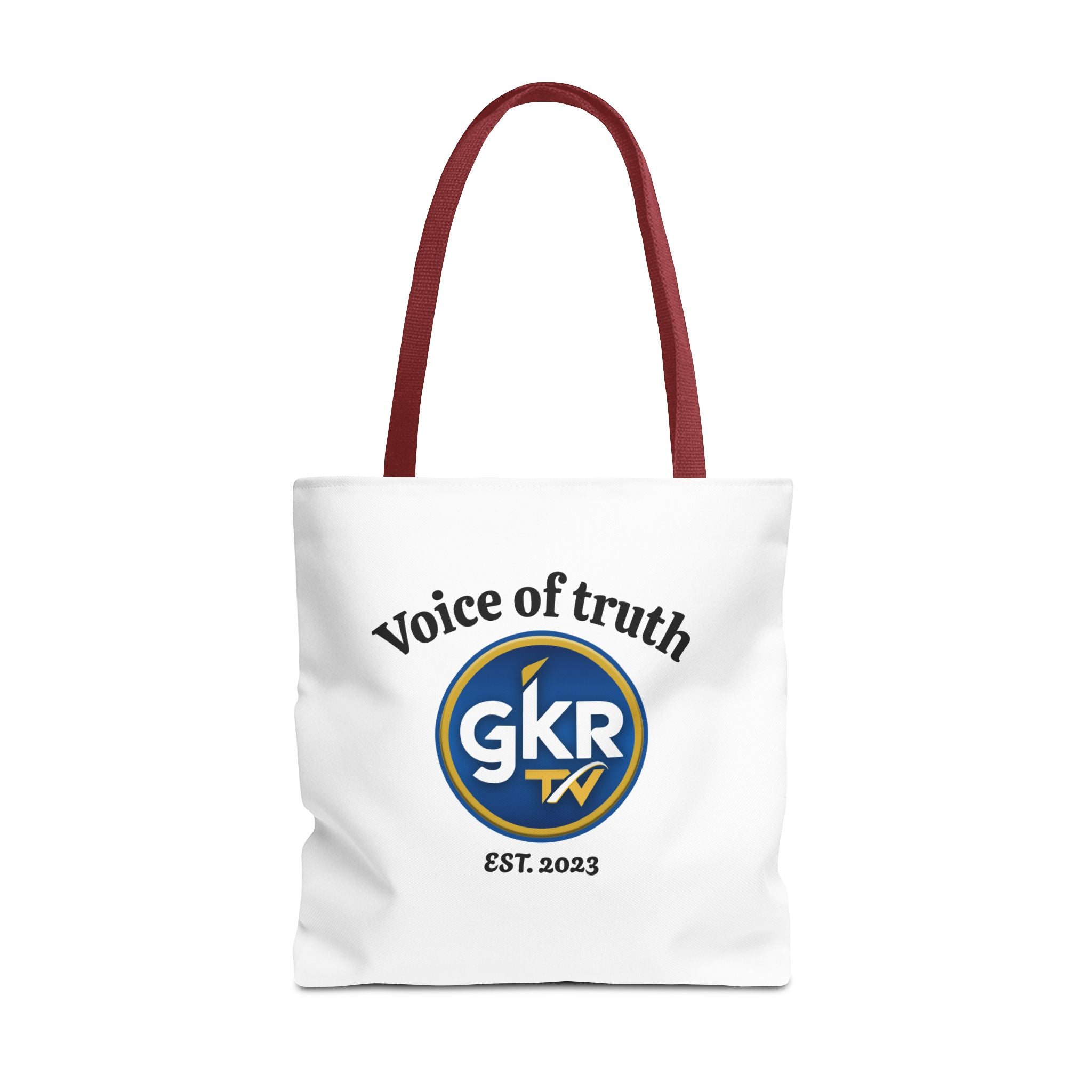 Voice of Truth "GKR TV" Tote Bag — Logo Cotton Carry-All (Est. 2023)