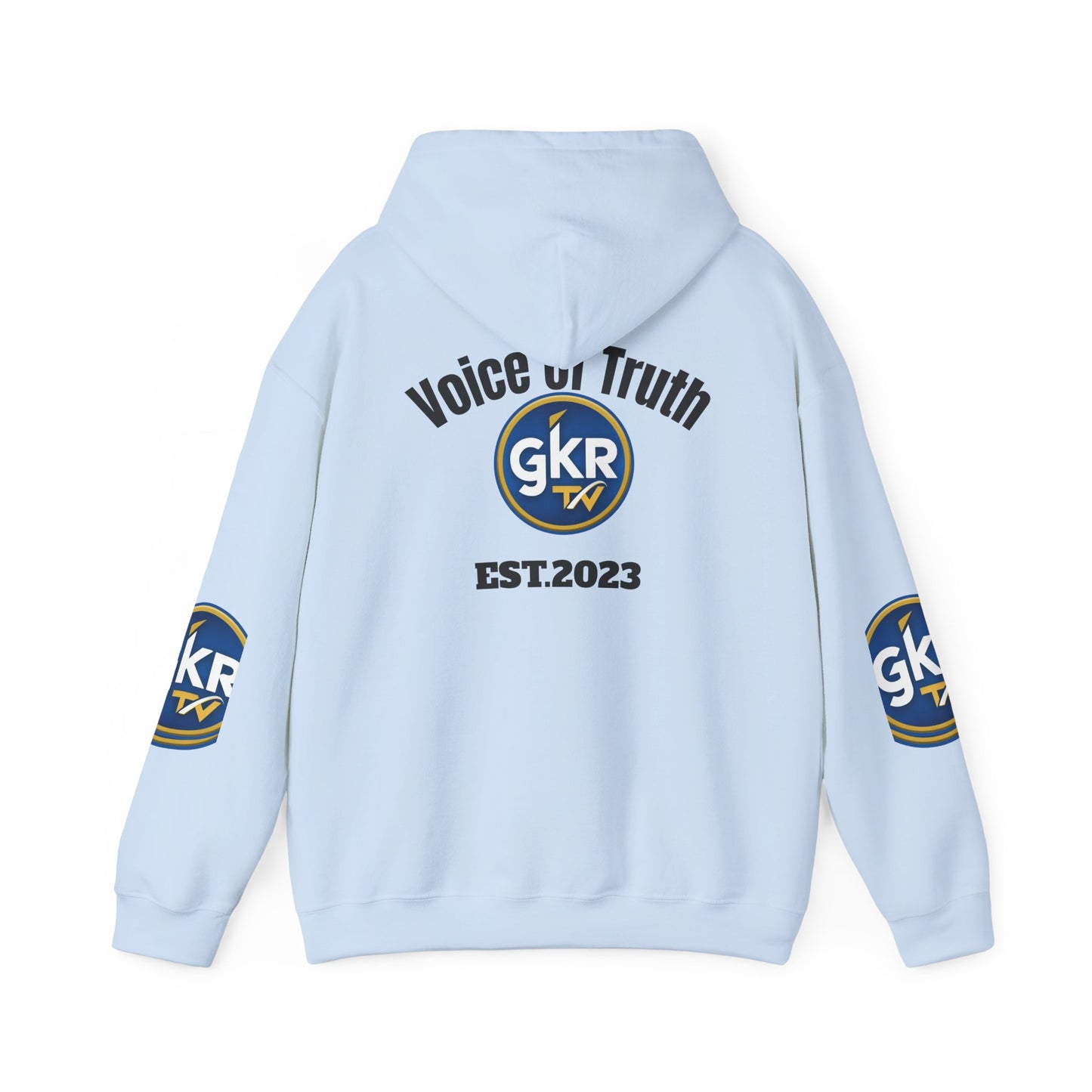 GKR TV "Voice of Truth" Hoodie — Established 2023 Logo Sweatshirt