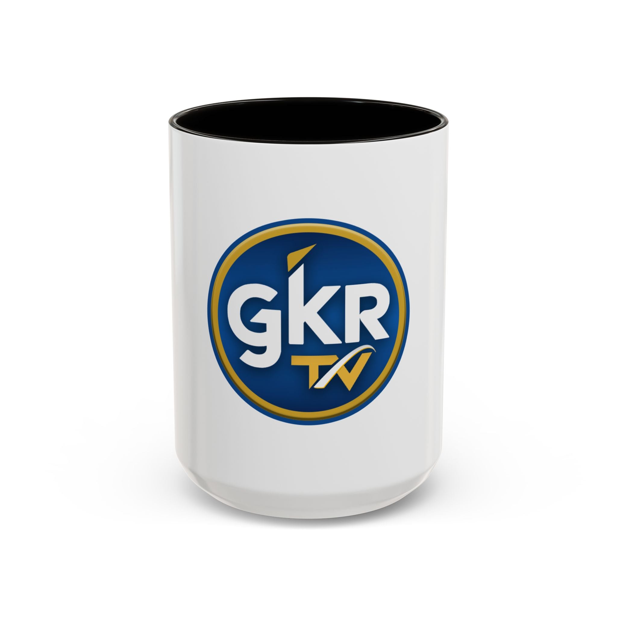 GKR TV Logo Mug — Color Accent Coffee Cup (11oz & 15oz)