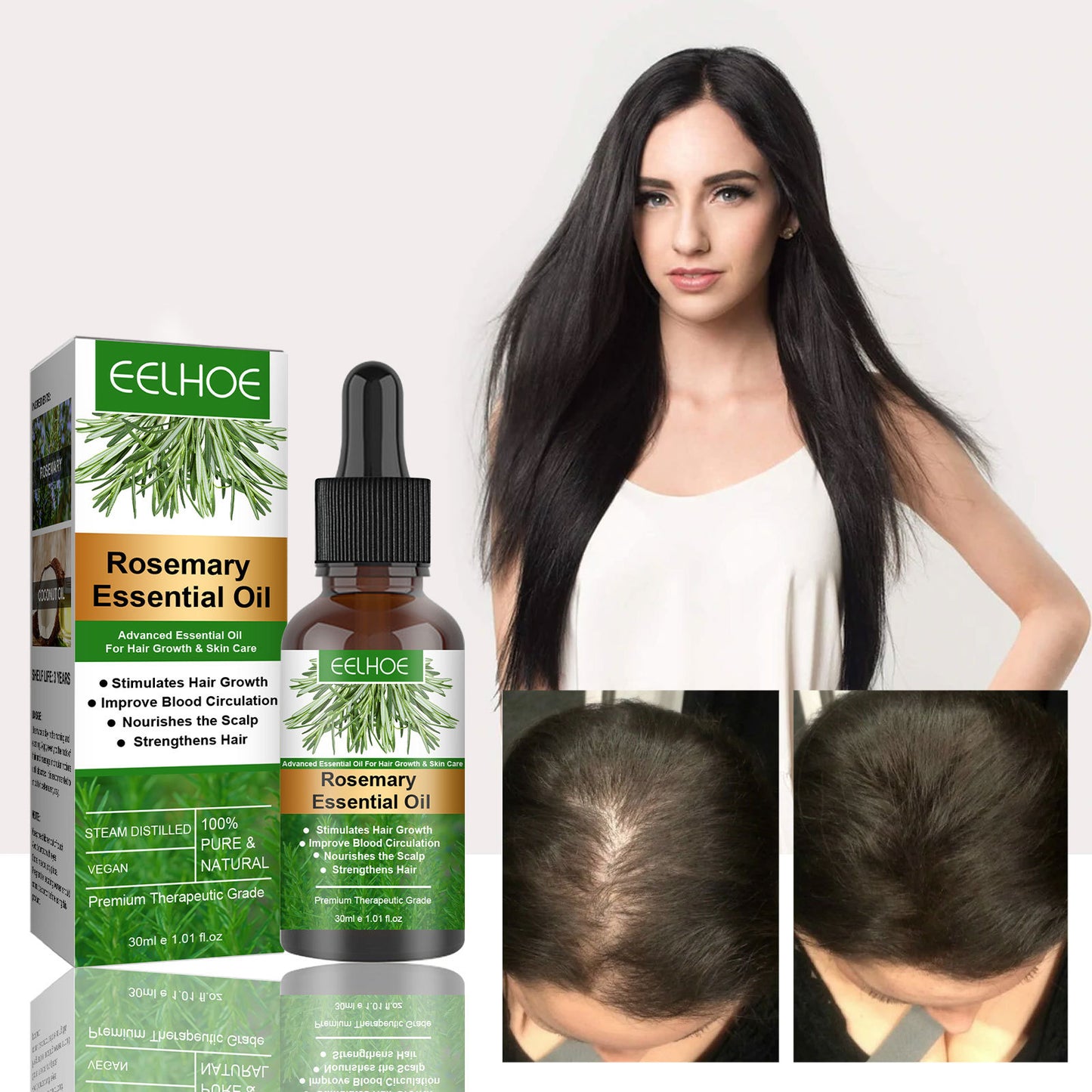 Rosemary Hair Growth Oil – Strengthening & Nourishing Hair Care Oil (30ml)