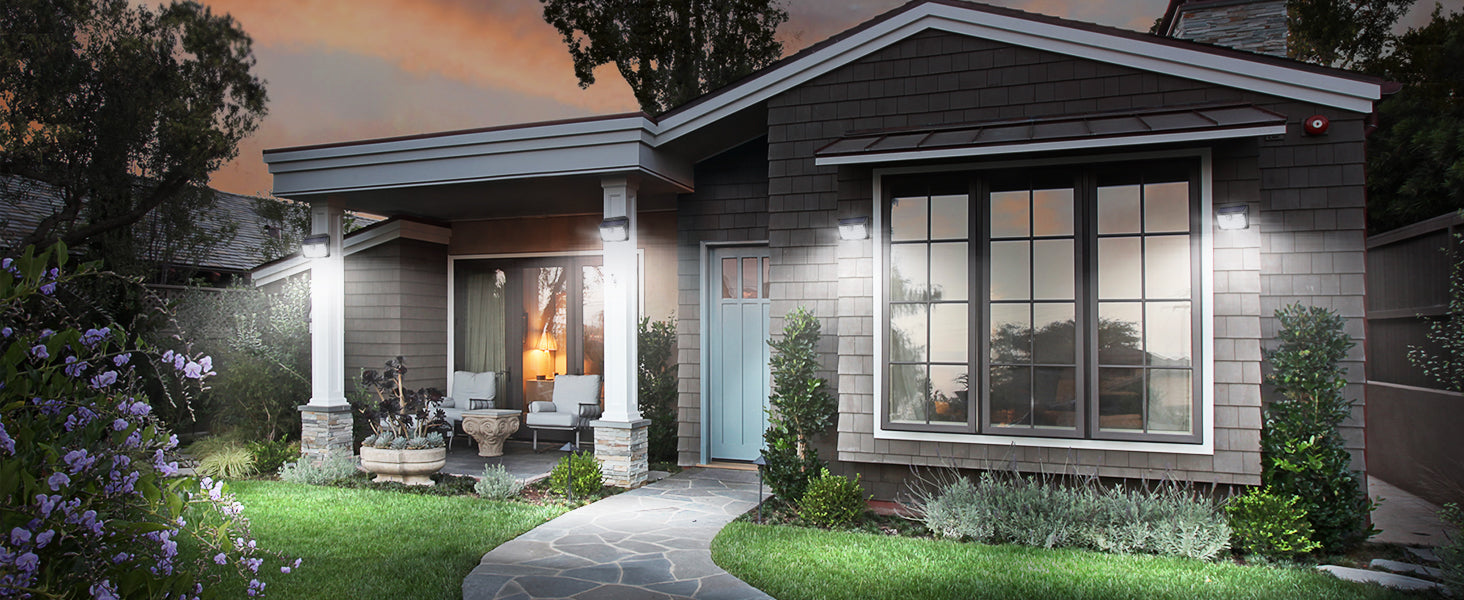 Solar Outdoor Motion Sensor Lights – Waterproof LED Security Lights (2 Pack)