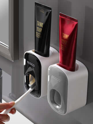 Wall Mounted Automatic Toothpaste Dispenser Set bathroom organizer