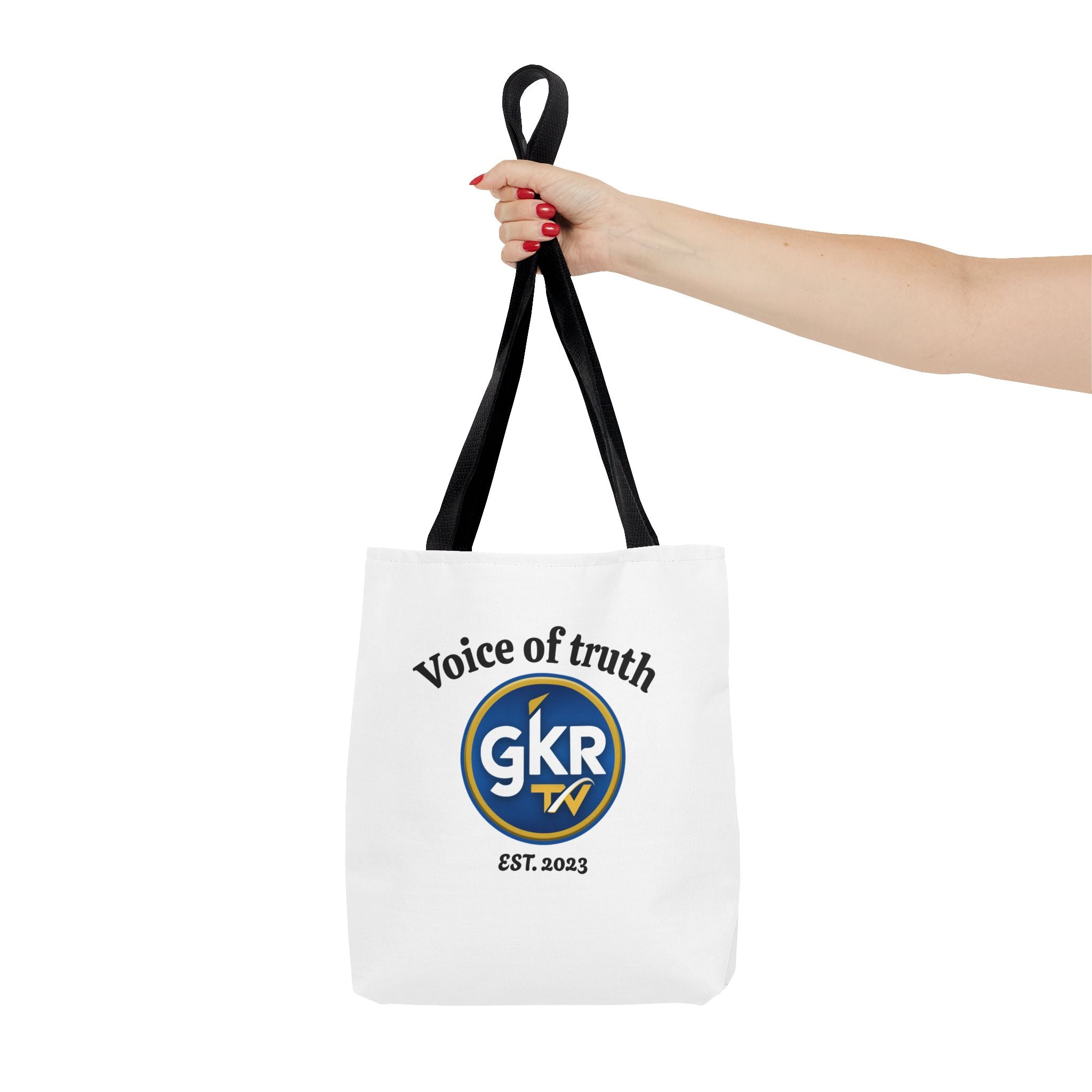 Voice of Truth "GKR TV" Tote Bag — Logo Cotton Carry-All (Est. 2023)