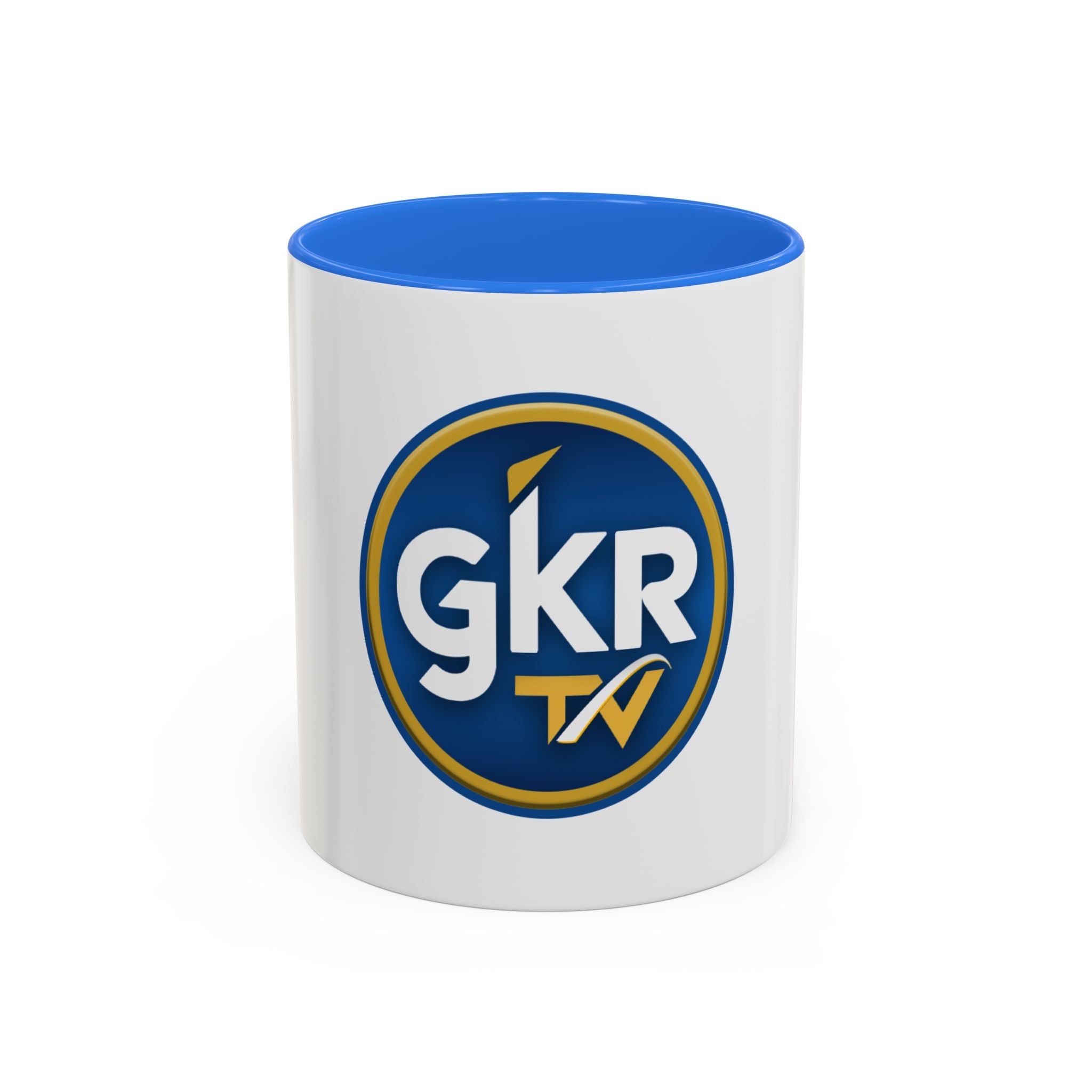 GKR TV Logo Mug — Color Accent Coffee Cup (11oz & 15oz)