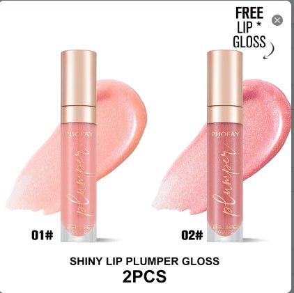 PHOFAY Plumping Lip Gloss – Hydrating Shine Lip Oil (Multiple Shades)