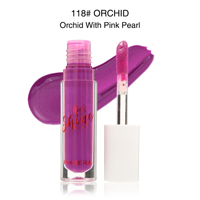 PHOERA High Shine Lip Gloss – Waterproof Long Lasting Lip Makeup
