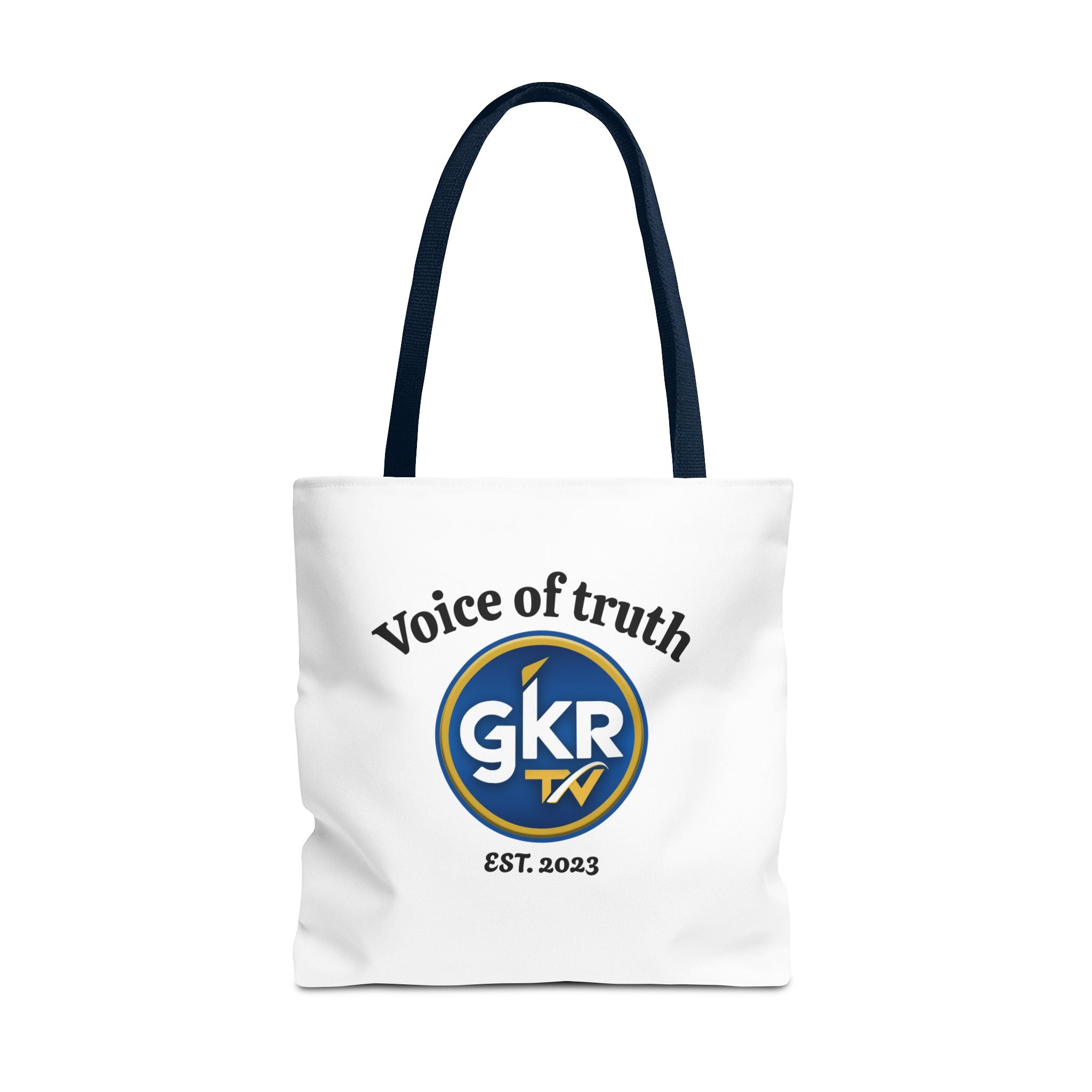 Voice of Truth "GKR TV" Tote Bag — Logo Cotton Carry-All (Est. 2023)