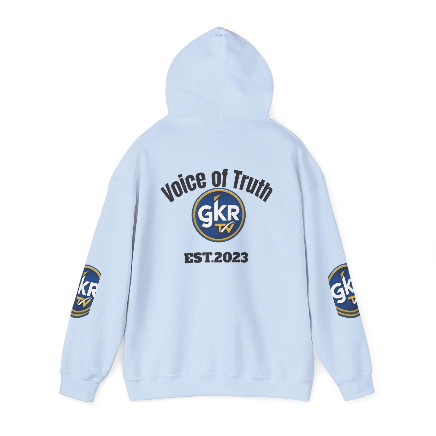 GKR TV "Voice of Truth" Hoodie — Established 2023 Logo Sweatshirt