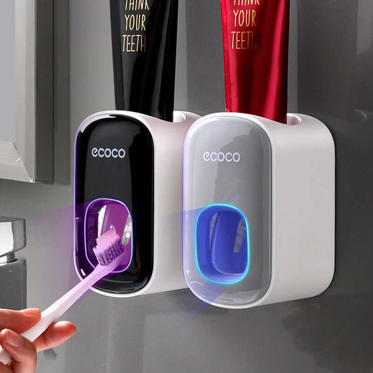 Wall Mounted Automatic Toothpaste Dispenser Set bathroom organizer