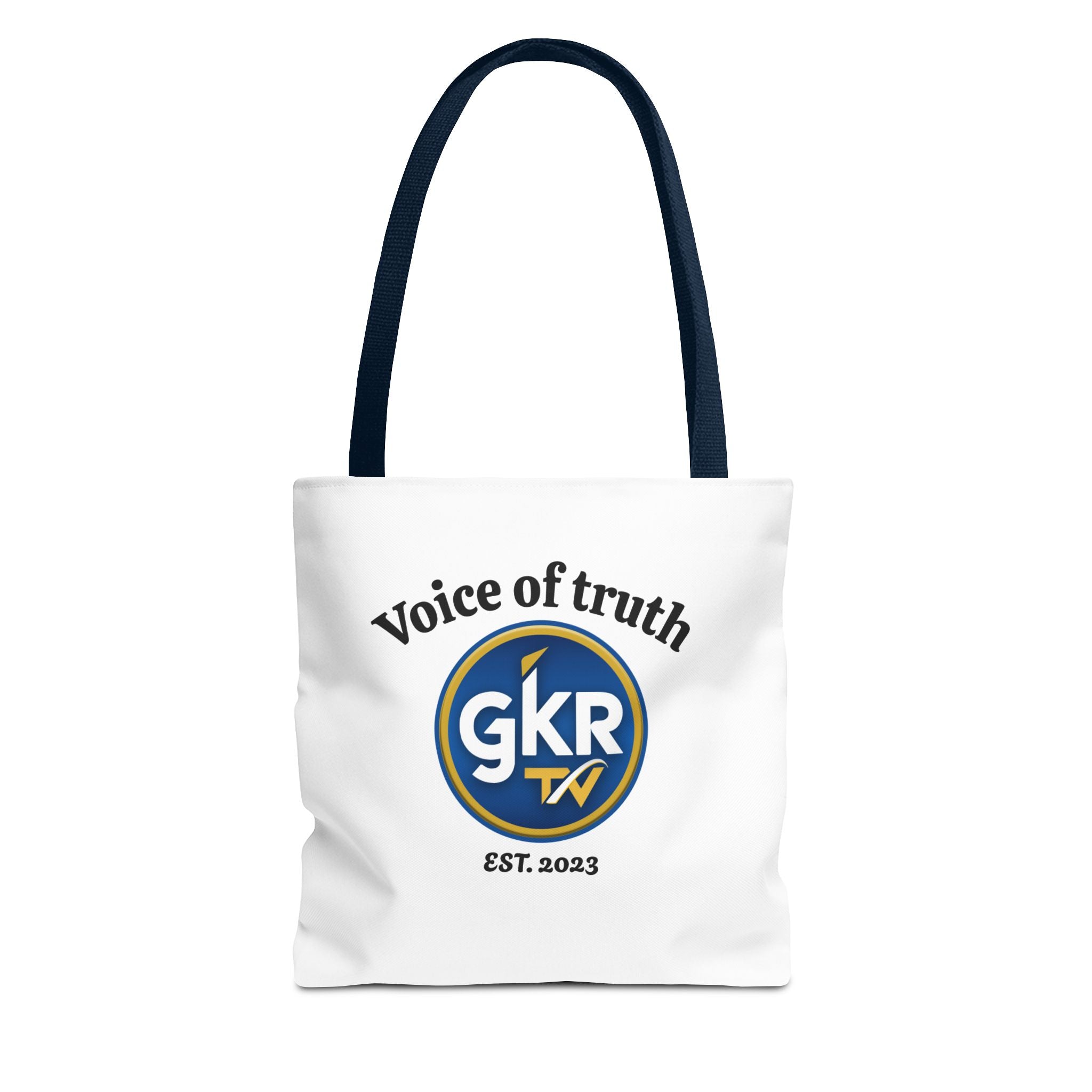 Voice of Truth "GKR TV" Tote Bag — Logo Cotton Carry-All (Est. 2023)
