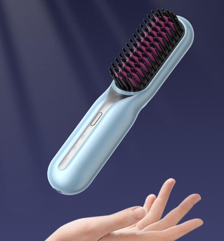 Home Straight Comb Wireless Charging Hair Straightener Brush