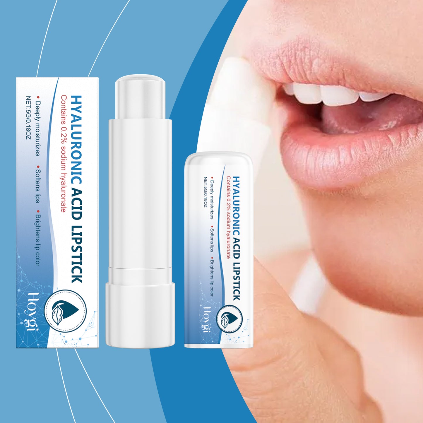 Hoyi Hyaluronic Acid Lip Balm – Deep Hydration & Repair Moisturizing Lip Care