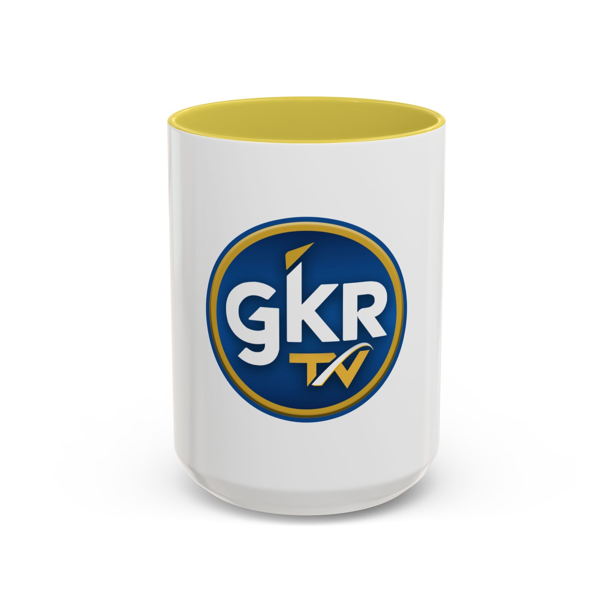 GKR TV Logo Mug — Color Accent Coffee Cup (11oz & 15oz)