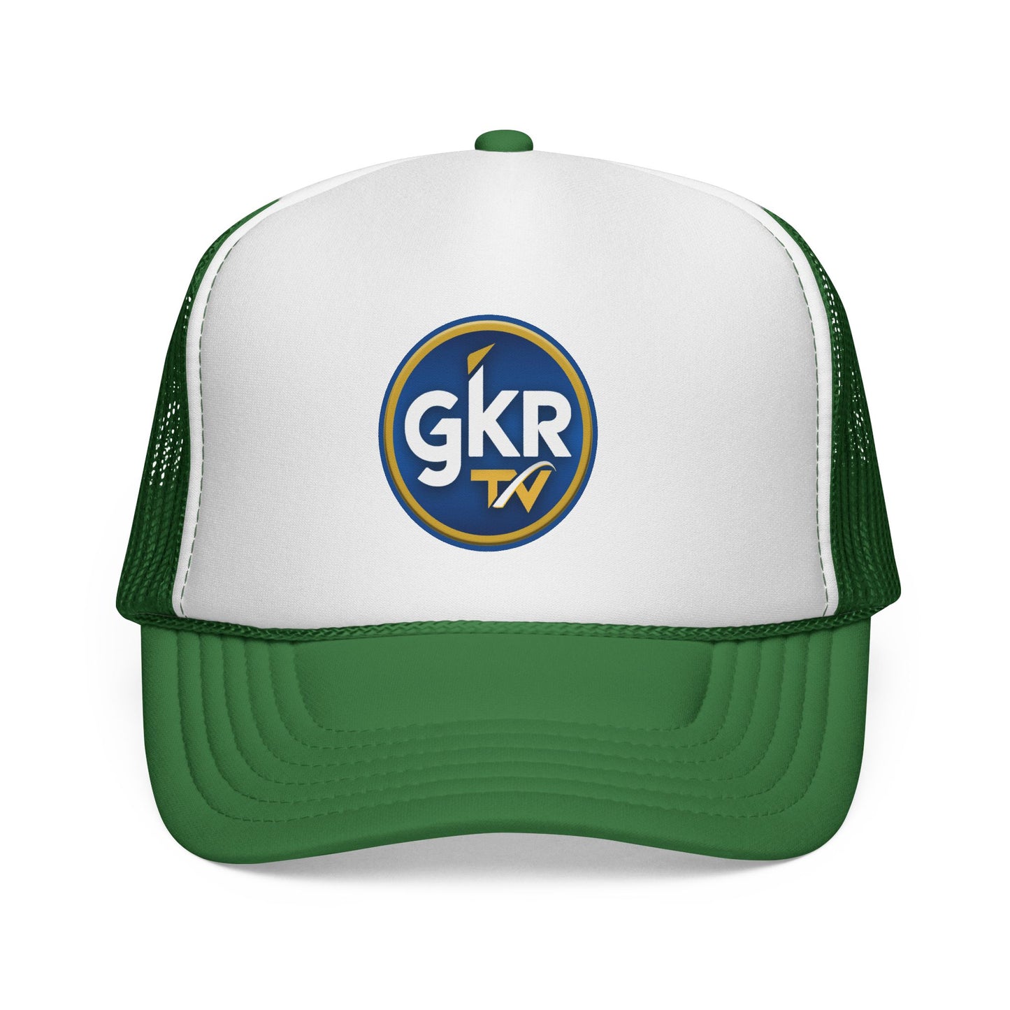 GKR TV Retro Trucker Cap — Red, White & Blue Mesh Hat