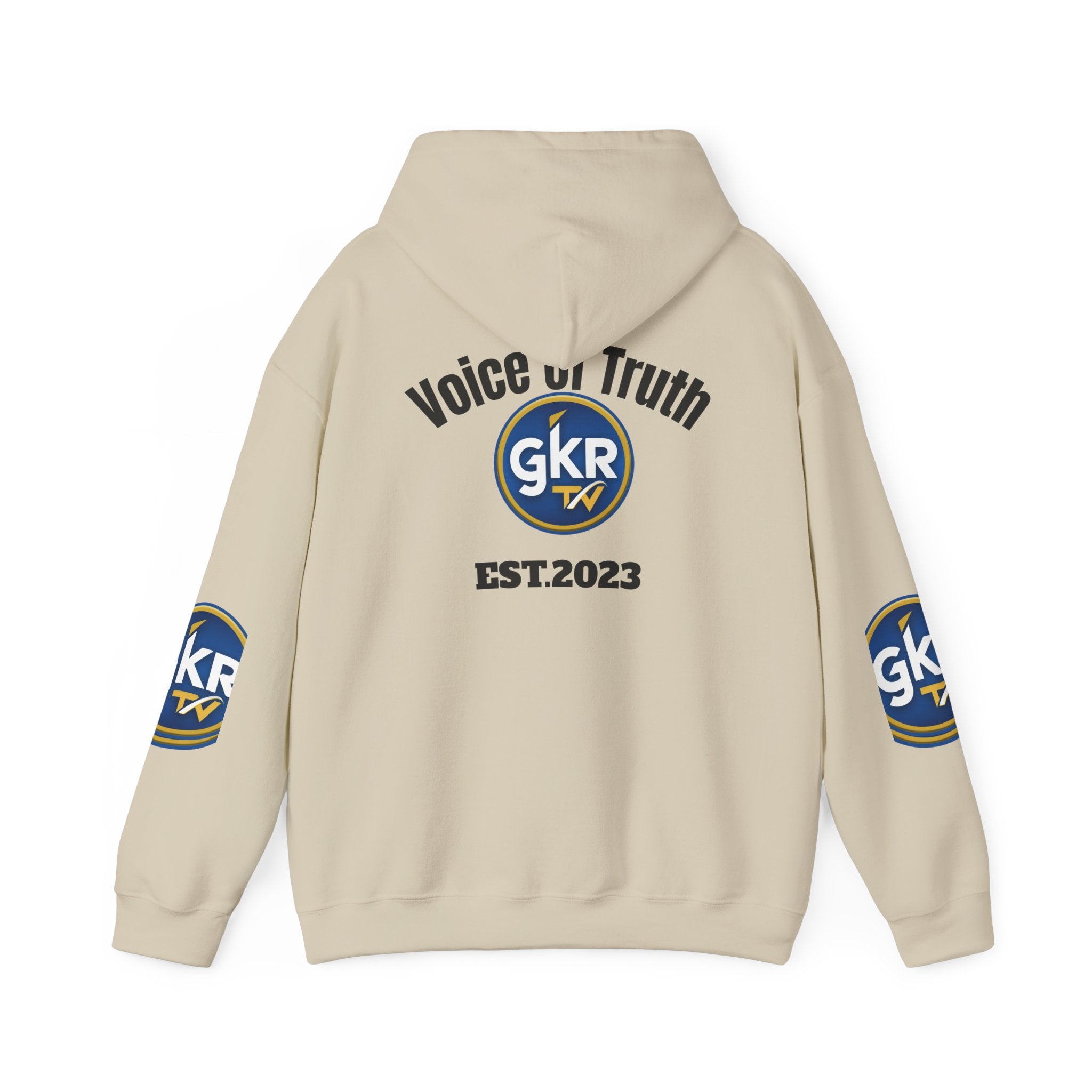 GKR TV "Voice of Truth" Hoodie — Established 2023 Logo Sweatshirt