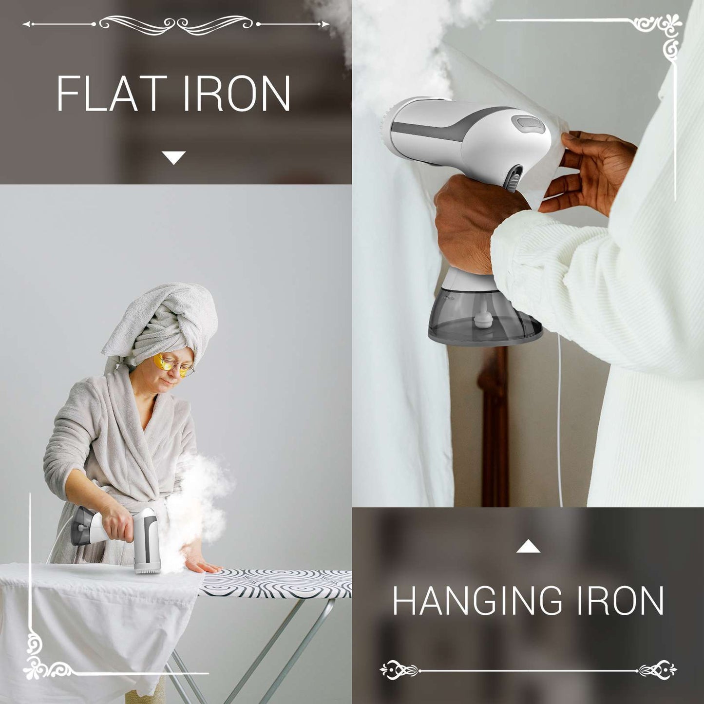 Portable Clothes Steamer – Fast Heat Garment Steamer for Travel & Home (Wrinkle Remover)