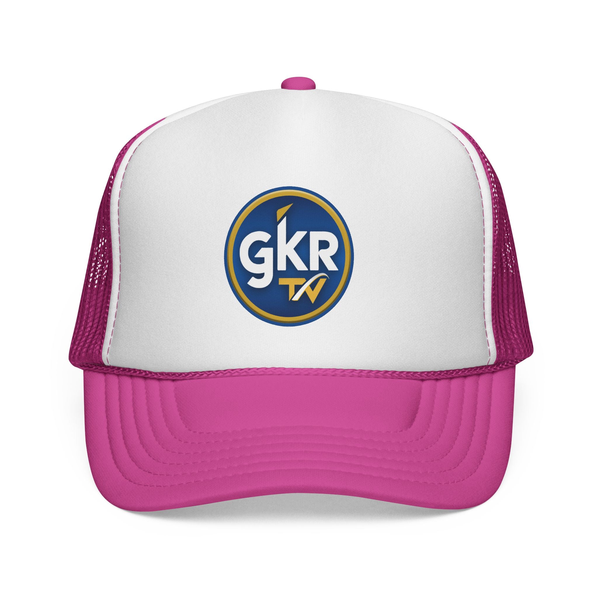 GKR TV Retro Trucker Cap — Red, White & Blue Mesh Hat