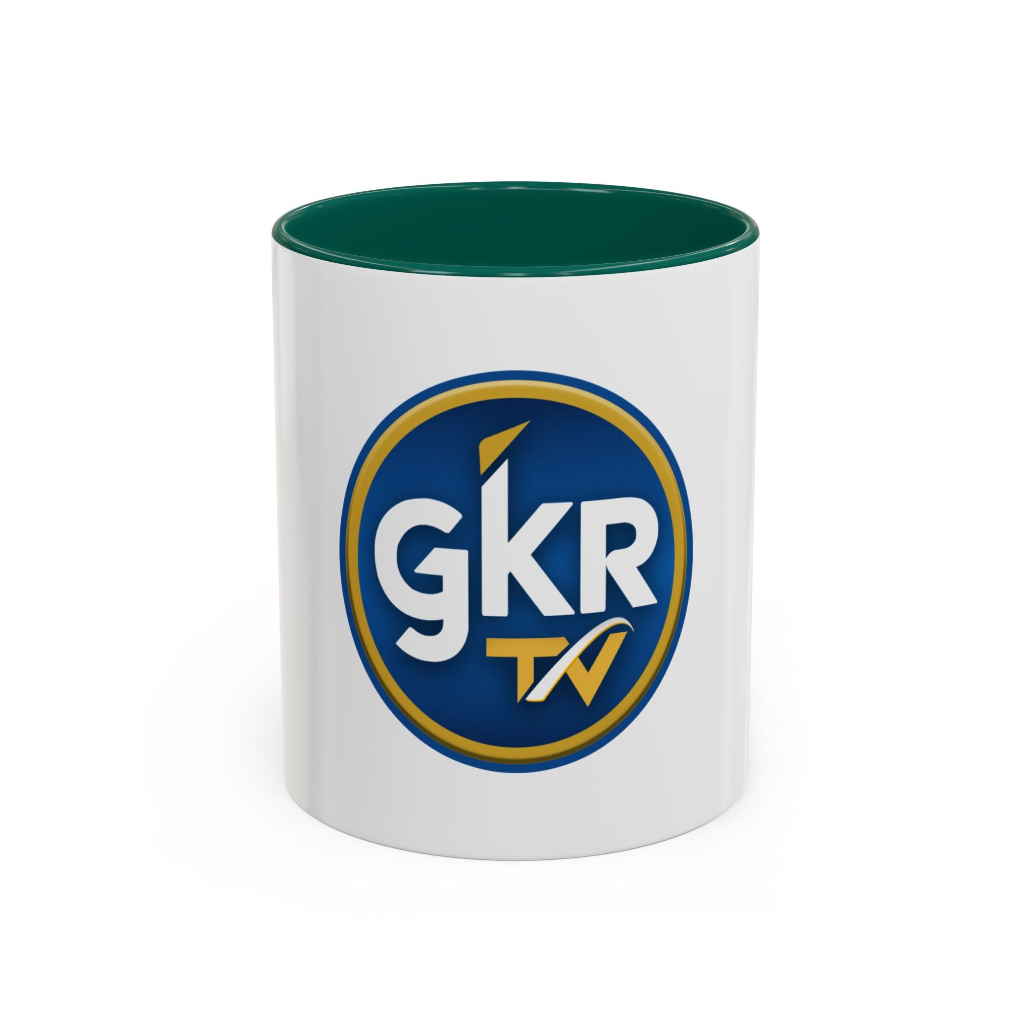 GKR TV Logo Mug — Color Accent Coffee Cup (11oz & 15oz)