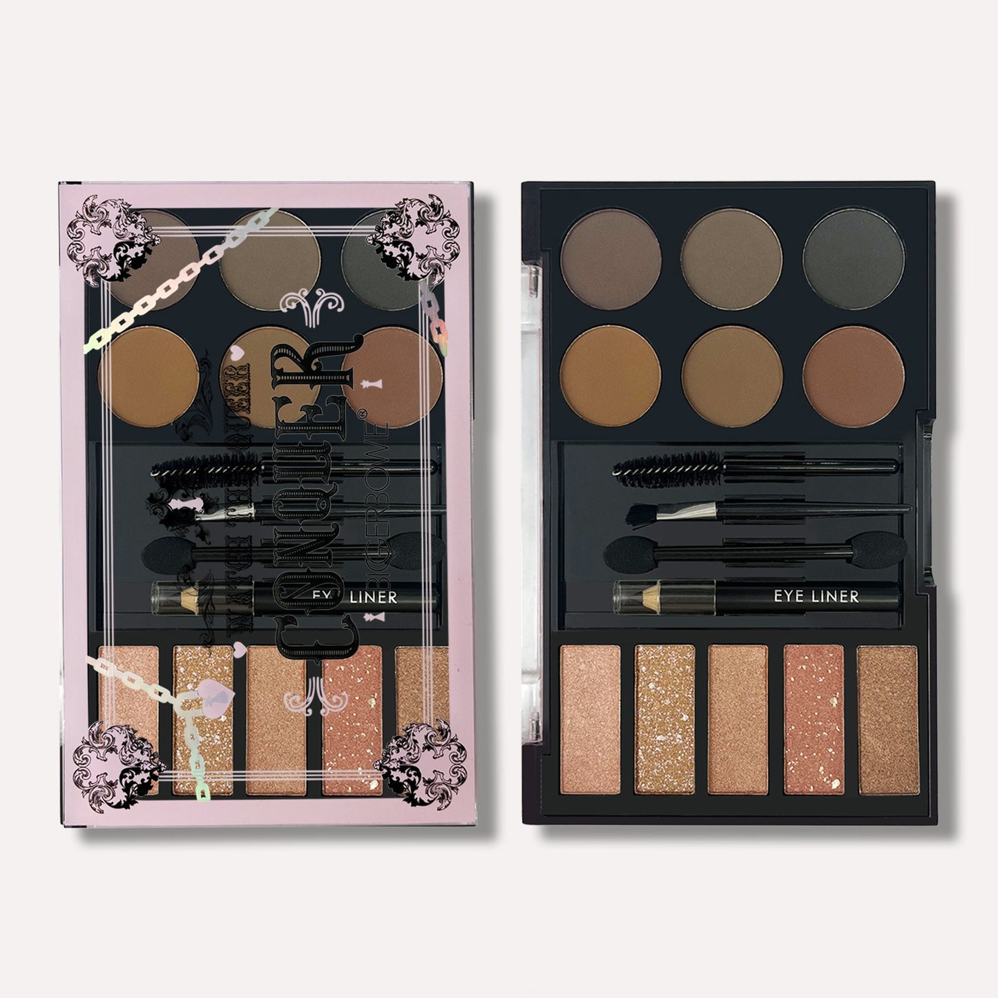 Eyebrow Enhancers Cream Powder Palette,Eyebrow Powder And Eyebrow Card