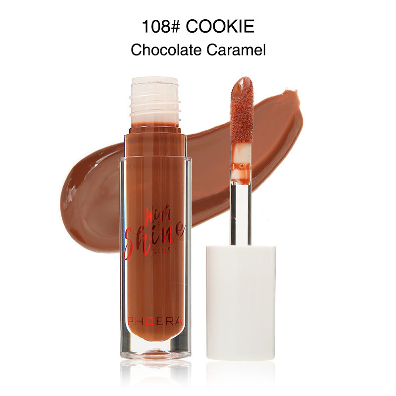 PHOERA High Shine Lip Gloss – Waterproof Long Lasting Lip Makeup