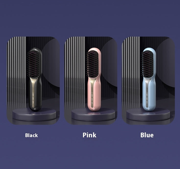 Home Straight Comb Wireless Charging Hair Straightener Brush