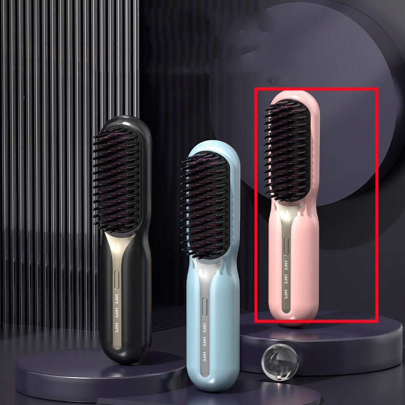 Home Straight Comb Wireless Charging Hair Straightener Brush