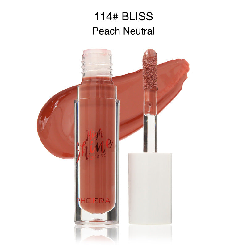 PHOERA High Shine Lip Gloss – Waterproof Long Lasting Lip Makeup